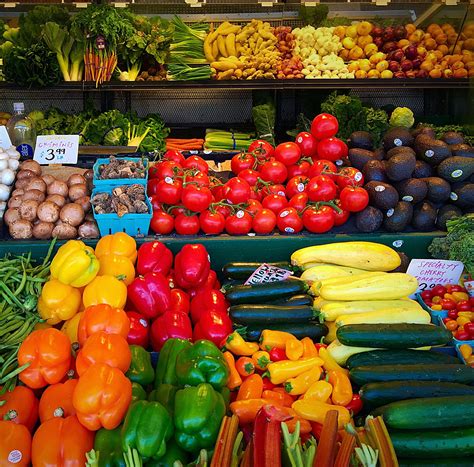 stock photo  farm produce farmers market fresh produce