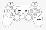 Nintendo Manette Ps4 Joystick Transparent Pngitem sketch template