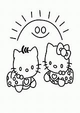 Kitty Hello Coloring Pages Baby Printable Babies Colouring Kids Books Choose Board sketch template