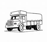 Coloring Pages Transporter Car Truck Vintage Mack sketch template