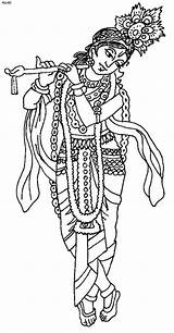 Janmashtami Radha Hanuman Hindu Familyholiday Hare sketch template