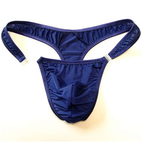 buy men s silky thongs sexy pouch g string micro