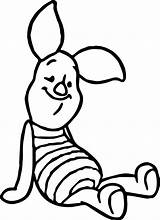 Pooh Winnie Piglet Friend Wecoloringpage sketch template