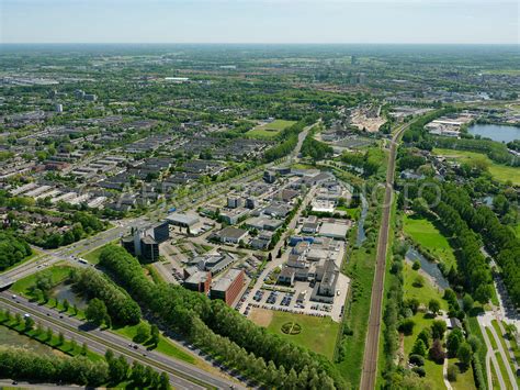 aerial view high tech park  maaspoort business  office areas  hertogenbosch den bosch