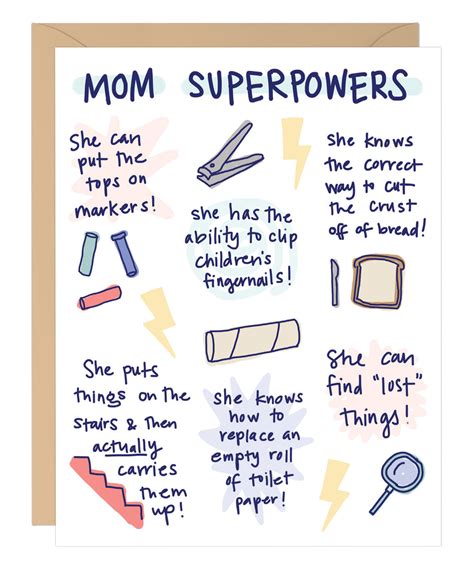 mom superpowers card mary catherine starr art illustration