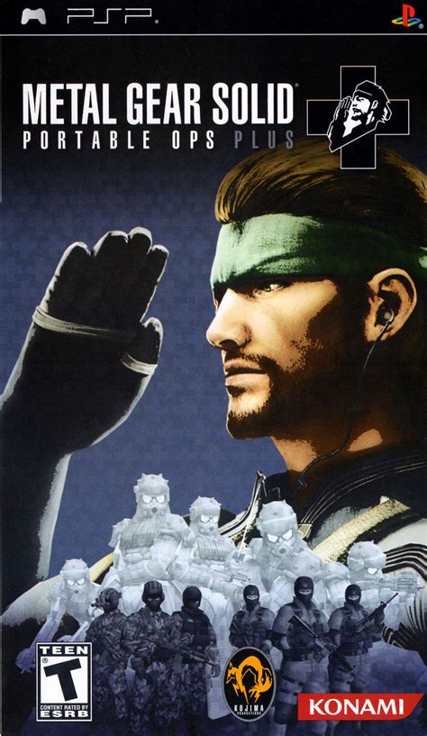 Metal Gear Solid Portable Ops Plus 2007 Psp Box Cover