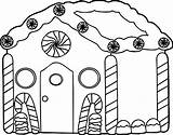 Coloring House Gingerbread Good Wecoloringpage sketch template