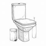Toilet Bowl Toiletries sketch template