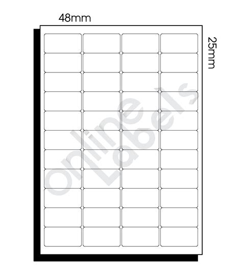 mm  mm  labels  sheet  labels