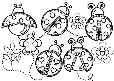 ladybug printable coloring pages coloring home