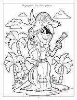 Pirate Coloring Pages Parrot Girl Female Getcolorings Getdrawings Colouring sketch template