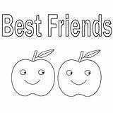 Friend Freecoloring sketch template