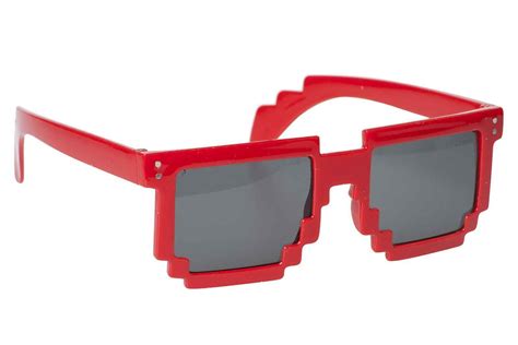 Pixel Sunglasses 8 Bit Geek Nerd Pixelated Eye Glasses Fashion