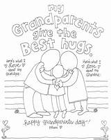 Grandparents Grandparent Hugs Grandpa Printable Mom Skiptomylou Child Lou sketch template