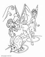 Coloring Pages Tinker Bell Ladybug Tinkerbell Girl Printable Girls Fairy Disney Bots Rescue Large Fairies Halloween Popular sketch template