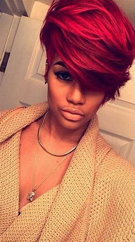 5 Must Try Red Short Haircuts African American Cruckers