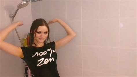 Russian Girl Takes A Shower In A T Shirt Youtube