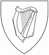 Harp Ireland Coloring Drawing Celtic Symbol Template Pages Mistholme Getdrawings Sketch sketch template