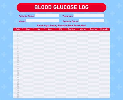 printable diabetes log sheets  abc diabetes