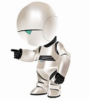 Image result for marvin the paranoid android. Size: 176 x 200. Source: yummy-0.deviantart.com