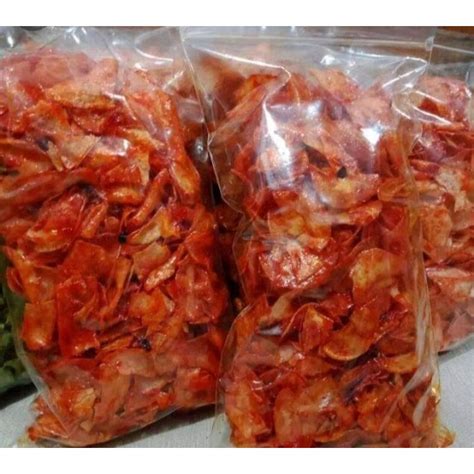 Jual Keripik Singkong Pedas Manis 200gram Lezat Zia Snack Khas Sukabumi