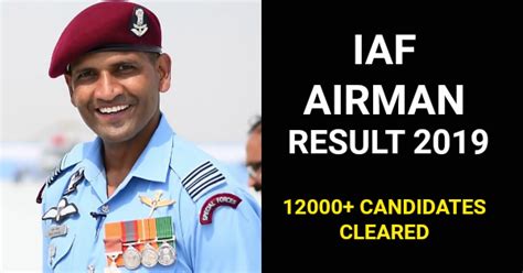 Indian Air Force Airman Result Group X And Y 2019 [updated