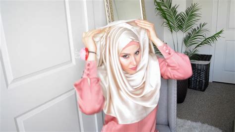 turkish wedding cross over hijab engagement eid scarf tutorial youtube