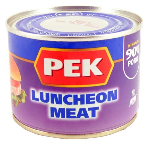pek luncheon meat  approved food