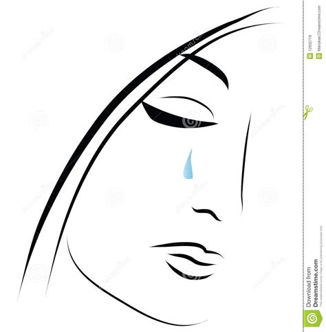 Crying Girl Stock Vector Illustration Of Human Skin 12932719