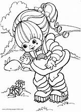 Coloring Pages Cartoon Rainbow Character Color Printable Bright Brite Kids Sheets Found sketch template