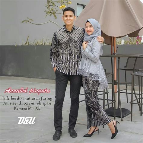 Gamis Couple Tunangan Hijab Jual Baju Batik Couple Sarimbit Seragam