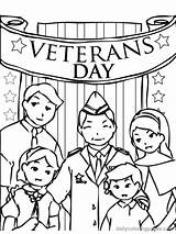 Veterans sketch template