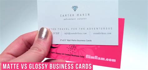 Matte Vs Glossy Business Cards Which One Should You Choose