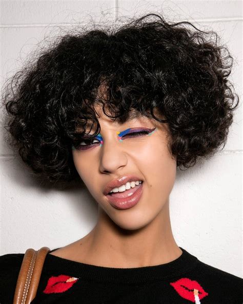 20 most outstanding curly hairstyles with bangs haircuts