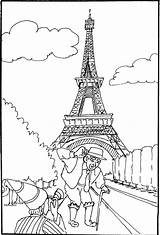 Eiffel Torre Colorear sketch template
