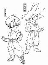 Trunks Dragon Ball Gohan Coloring Pages Son Dbz Goten Drawing Color Kids Gotenks Clipart Getdrawings Getcolorings Library Print Popular sketch template