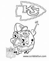 Chiefs Spongebob Cheering Arrowhead Kaepernick sketch template