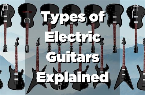 types  electric guitars explained guitar pick reviews