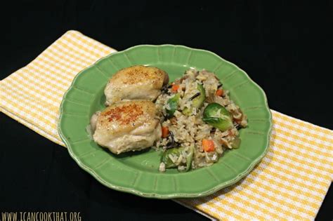 braised chicken thighs with wild rice pilaf recipe