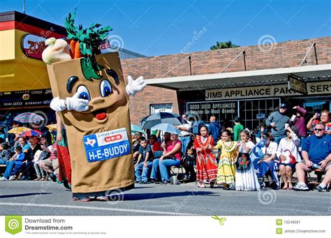 grocery store mascot  parade editorial photo image