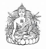 Buddha Drawing Coloring Pages Printable Outline Tattoo Clipart Getdrawings Colouring Colour Silhouette Tattoos Easy Color Pencil Lotus Head Lord Medicinal sketch template