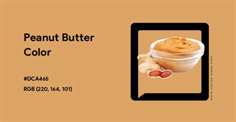 peanut butter color hex code  dca