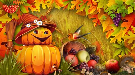 scarecrows  pumpkins wallpaper  images