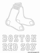 Sox Boston Coloring Red Logo Pages Mlb Baseball Printable Sport Color Braves Print Sheets Drawing Atlanta Adult Logos Cardinals Soxs sketch template