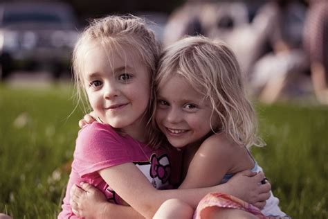 girls hugging augustana lutheran church denver