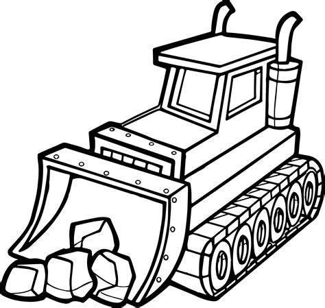 bulldozer coloring pages