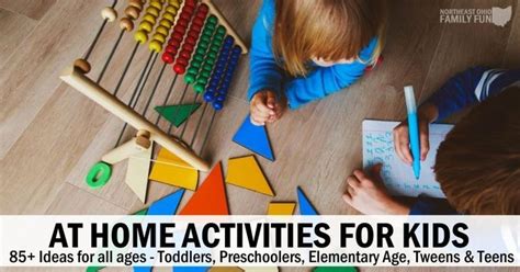 ultimate list  activities  kids  home   activities