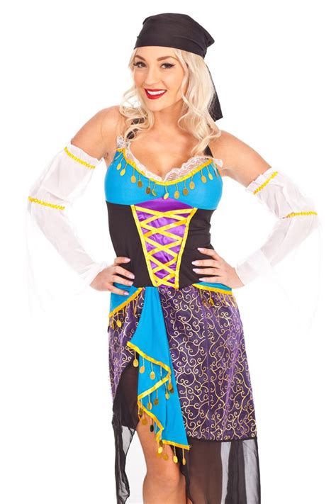 ladies mysterious fortune teller circus gypsy fancy dress