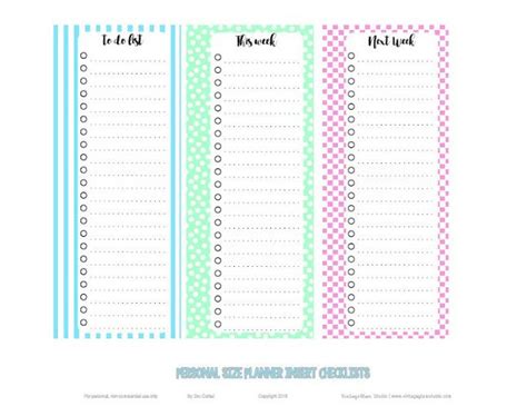 happy planner checklists preview happy planner layout