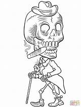 Coloring Dead Skeleton Pages Drawing Printable Adults Skeletons Scary Body Color Popular Kids Getdrawings sketch template